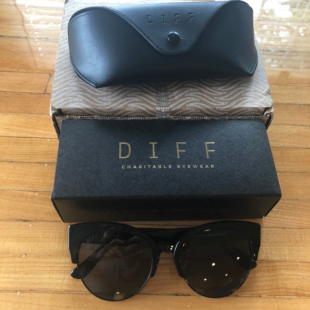 Diff Eyewear Stella Cat Eye Polarized Sunglasses